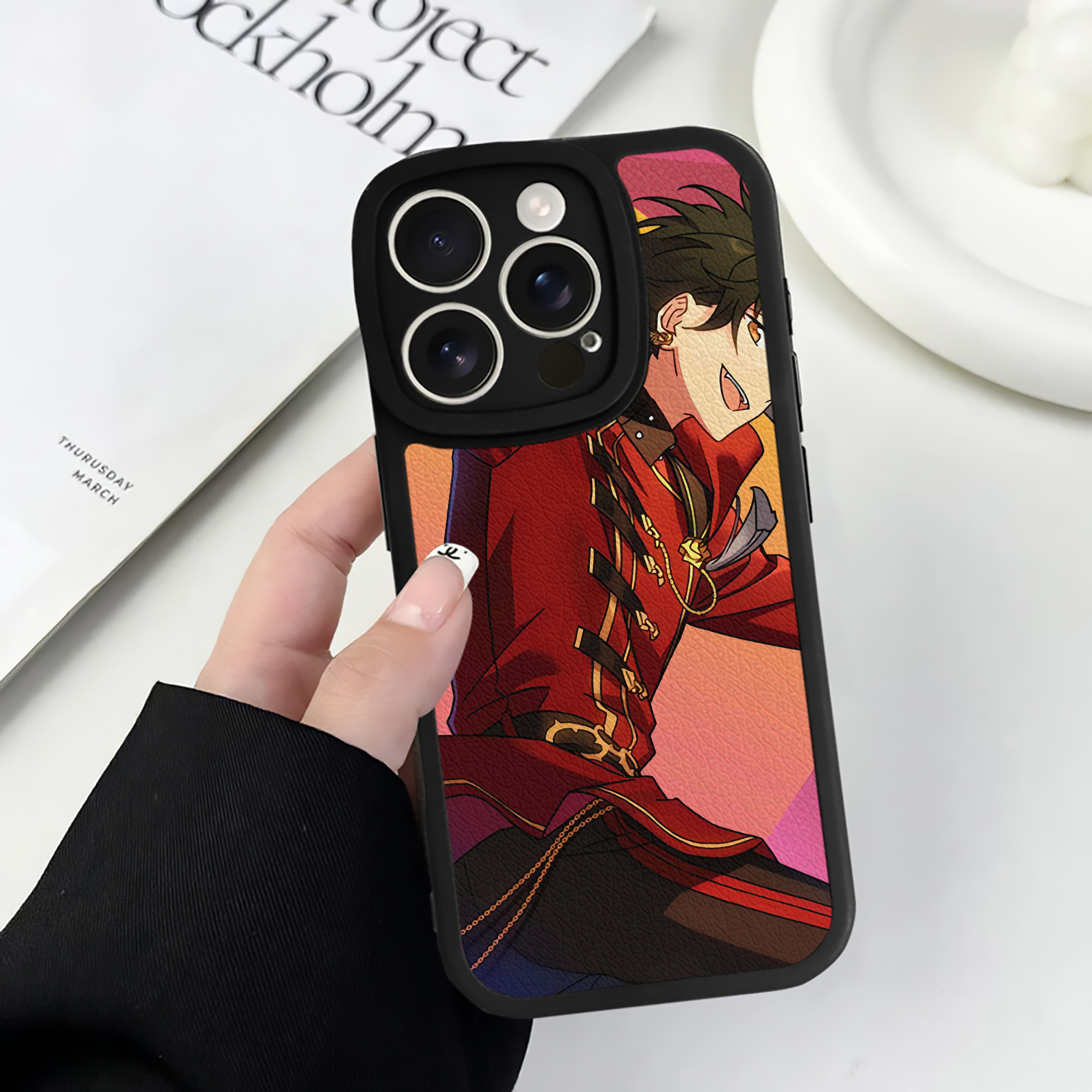 （画像用） あんさんぶるスターズ! Ensemble Stars 【iPhone 16シリーズ対応】シリコンスマホケース（レザー調） 材質：シリコン